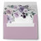 Dusty Purple and Silver Floral Wedding Envelope
