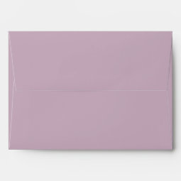 Dusty Purple and Silver Floral Wedding Envelope | Zazzle