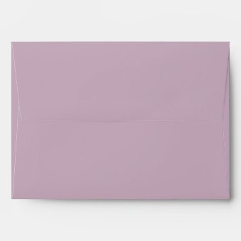 Dusty Purple and Silver Floral Wedding Envelope | Zazzle