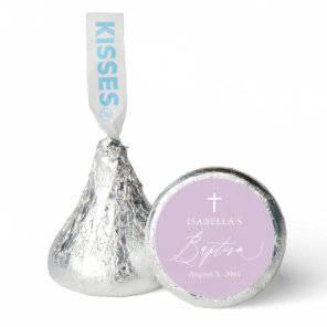Dusty Purple Cross Girl Baptism Hershey®'s Kisses®