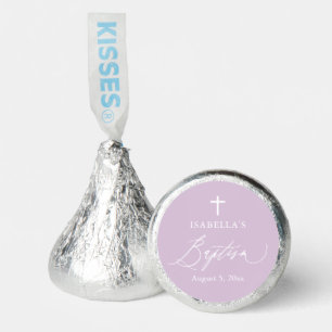 Dusty Purple Cross Girl Baptism Hershey®'s Kisses®