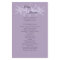 Dusty Purple Floral Wedding Program