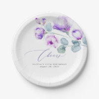 Dusty Purple Flowers Elegant Romantic