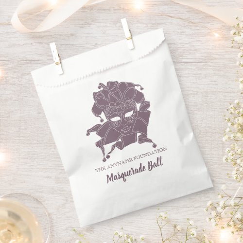 Dusty Purple Masquerade Ball Fundraiser Gala Favor Bag