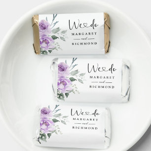 Dusty Purple Rustic Floral Wedding Sweet Favor