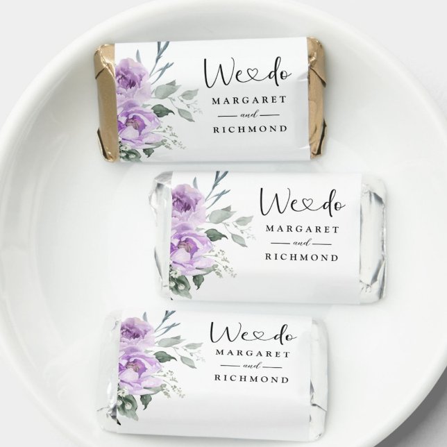 Dusty Purple Rustic Floral Wedding Sweet Favor (Creator Uploaded)