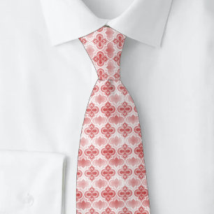 Dusty Rose Abstract Minaret Neck Tie