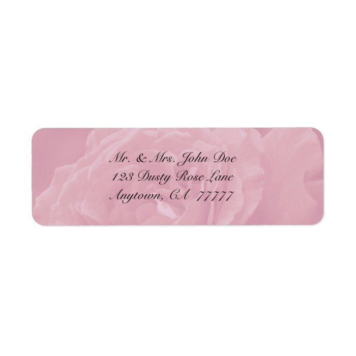 Dusty Rose Address Label