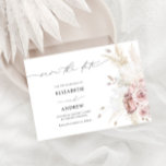 Dusty Rose and Blush Floral Save the Date<br><div class="desc">Capture the essence of timeless romance and whispered promises with our enchanting invitation, where delicate dusty rose blooms mingle with soft pastel hues to create an atmosphere of pure elegance and sophistication. This captivating design embodies the delicate beauty of muted blush botanicals, delicately arranged to evoke a sense of ethereal...</div>