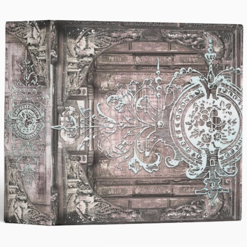 Dusty Rose and Ivory Gothic Victorian Ancient Tome 3 Ring Binder