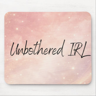 Dusty rose and moon milk AI art Mouse Pad