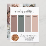 Dusty rose and sage green Wedding colors Palette C<br><div class="desc">Dusty rose and sage green Wedding colors Palette Card 2023</div>