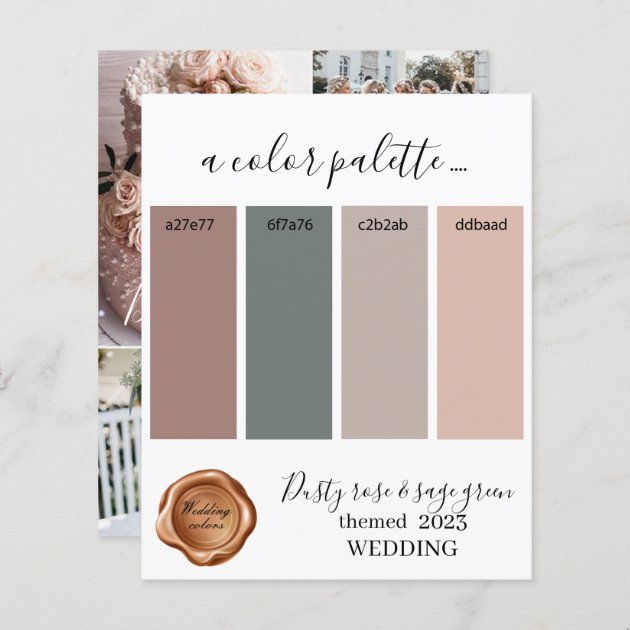 Sage green cheap and dusty rose