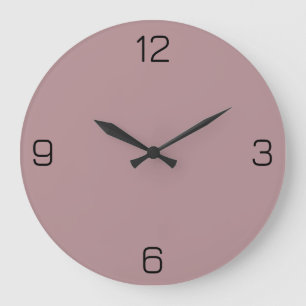 Dusty Rose B48E92 Color - Option to Add Name Large Clock