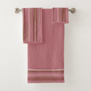 Dusty Rose Bath Towel Set