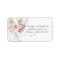 Dusty Rose & Blush Ivory Return Address Label