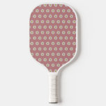Dusty Rose Bohemian Daisy Pattern Pickleball Paddle