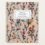 Dusty Rose Boho Floral Watercolor Custom Undated Planner<br><div class="desc">Are you ready to take control of your life with a touch of bohemian style? Our "Dusty Rose Boho Floral Watercolor" undated planner is the perfect tool for you! With its stunning watercolor floral design in a beautiful dusty rose color, this planner will not only help you stay organized but...</div>