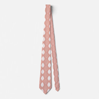 Dusty Rose Botanical Pattern Mens Necktie