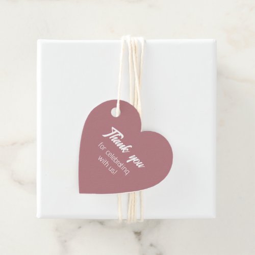Dusty Rose Bride Squad Thank You Favor Tags