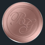 Dusty Rose Calligraphy Monogram Wax Seal Stickers<br><div class="desc">This vintage style double monogram 2 Letter calligraphy script Faux Wax Seal Sticker set in the Dusty Rose Pink colorway will make the perfect finishing touch to your wedding invitations, birthday party, baby shower, anniversary, or other special occasion stationery. Seal your envelopes easily and beautifully with the look of real...</div>