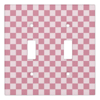 Dusty rose checkerboard pattern