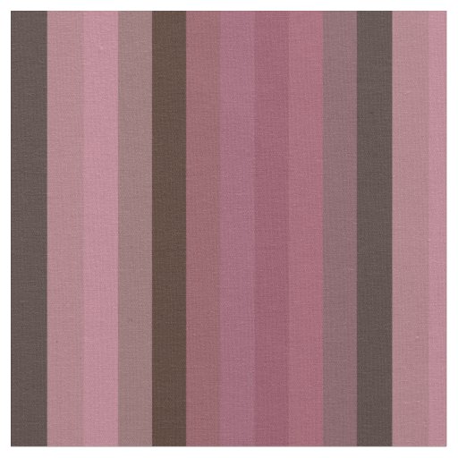 Dusty Rose & Cocoa Brown Soft Stripe Palette Fabric