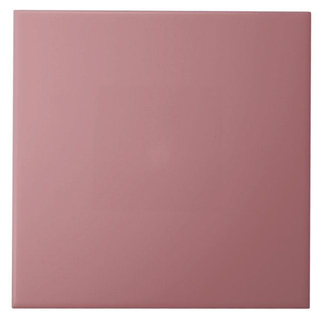 Dusty Rose Color Template Ceramic Tile (Front)