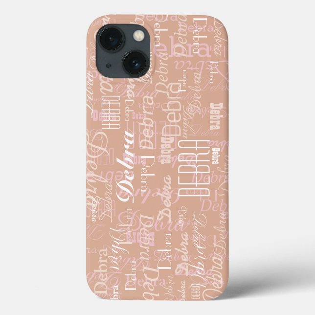 Dusty Rose Custom Name all-over-print Case-Mate iPhone Case (Back)