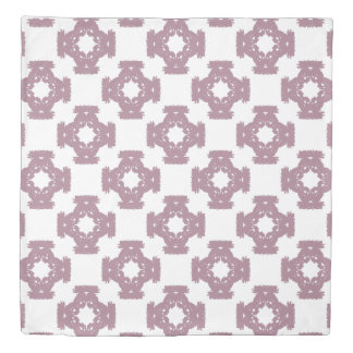 Dusty Rose Damask Pattern Duvet Cover