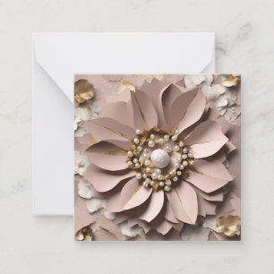 Dusty Rose Flat Card - Any Occasion