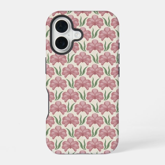 Dusty Rose Flora Iphone Case (Back)