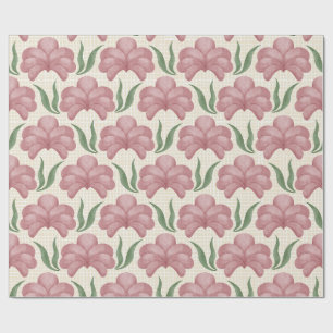 Dusty Rose Flora Wrapping Paper