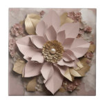 Dusty Rose Floral - Ceramic Tile