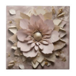 Dusty Rose Floral - Ceramic Tile
