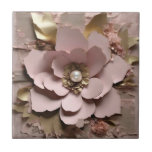 Dusty Rose Floral - Ceramic Tile