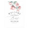 Dusty Rose Floral Elegant Bridal Shower Welcome