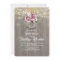 Dusty Rose Floral Mason Jar Rustic Bridal Shower
