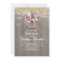 Dusty Rose Floral Mason Jar Rustic Bridal Shower