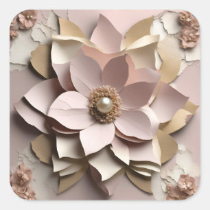 Dusty Rose Floral - Sticker
