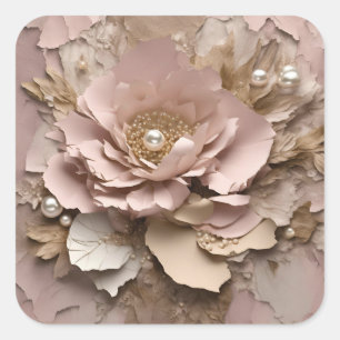 Dusty Rose Floral - Sticker