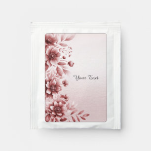 Dusty Rose Floral Tea Bag Drink Mix
