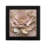Dusty Rose Floral - Wooden Keepsake Box 
