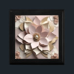 Dusty Rose Floral - Wooden Keepsake Box<br><div class="desc">Dusty Rose Floral - Wooden Keepsake Box 
Design 08
A perfect little gift!</div>