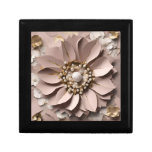 Dusty Rose Floral - Wooden Keepsake Box 