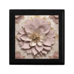 Dusty Rose Floral - Wooden Keepsake Box  
