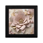 Dusty Rose Floral - Wooden Keepsake Box 