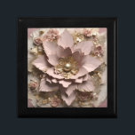 Dusty Rose Floral - Wooden Keepsake Box<br><div class="desc">Dusty Rose Floral - Wooden Keepsake Box 
Design 06
A perfect little gift!</div>