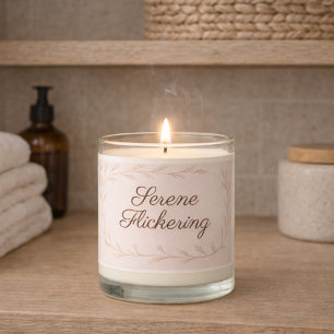 Dusty Rose Florals Scented Jar Candle