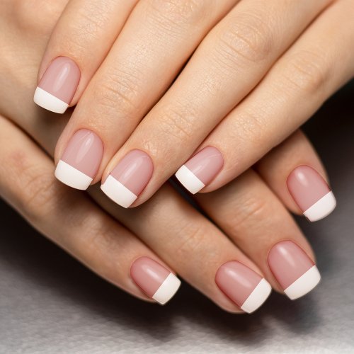 Dusty Rose French Tip Manicure Minx Nail Art